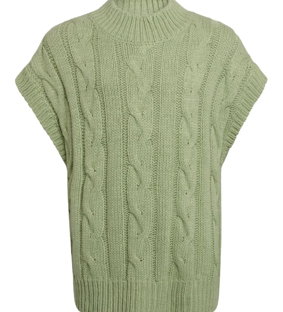 Grunt Vest - Strik - Brie - Light Green