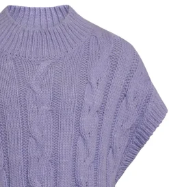 Grunt Vest - Strik - Brie - Purple