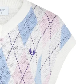 Grunt Vest - Strik - Canellia - Off White m. Tern