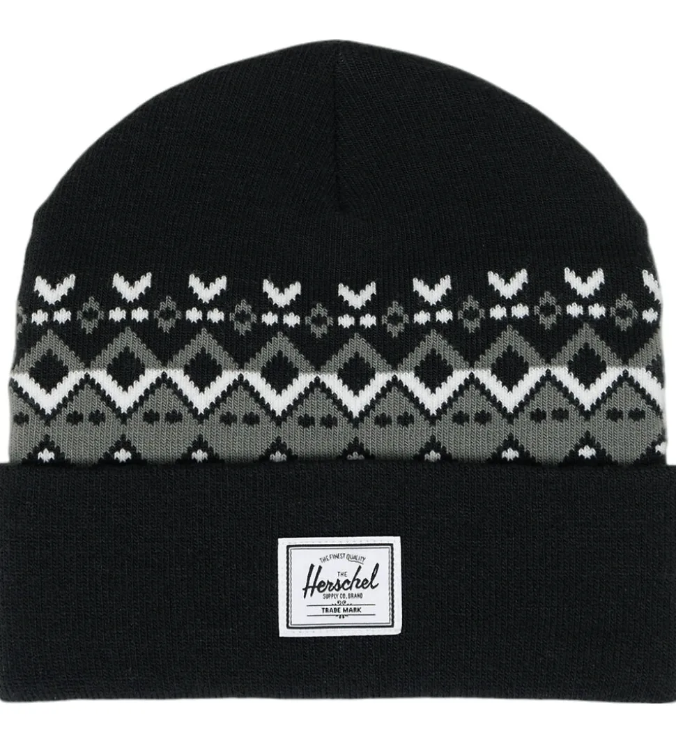 Herschel Hue - Strik - Elmer - Black Fair Isle