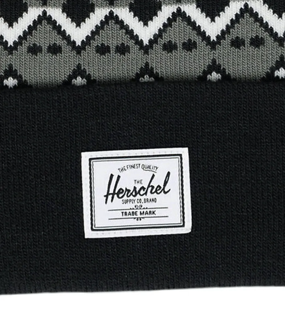 Herschel Hue - Strik - Elmer - Black Fair Isle