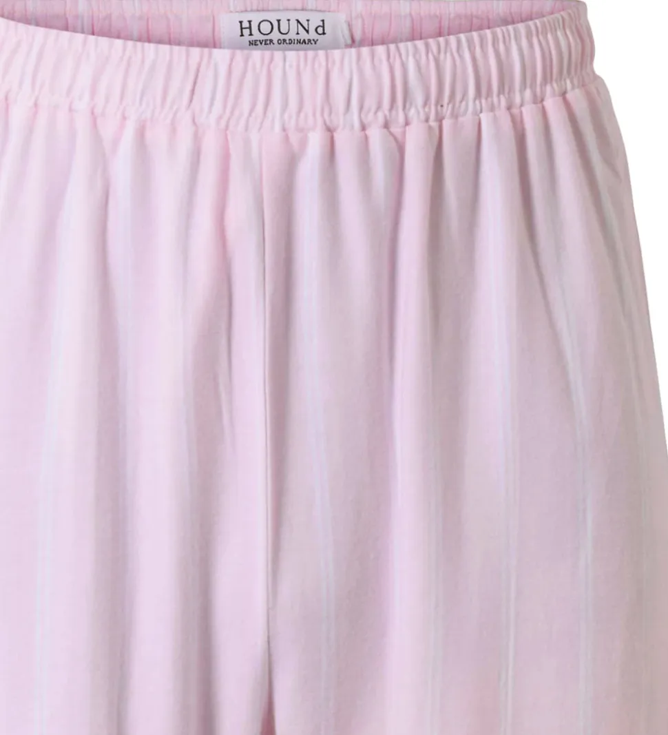 Hound Natbukser - Rosa/Hvidstribet