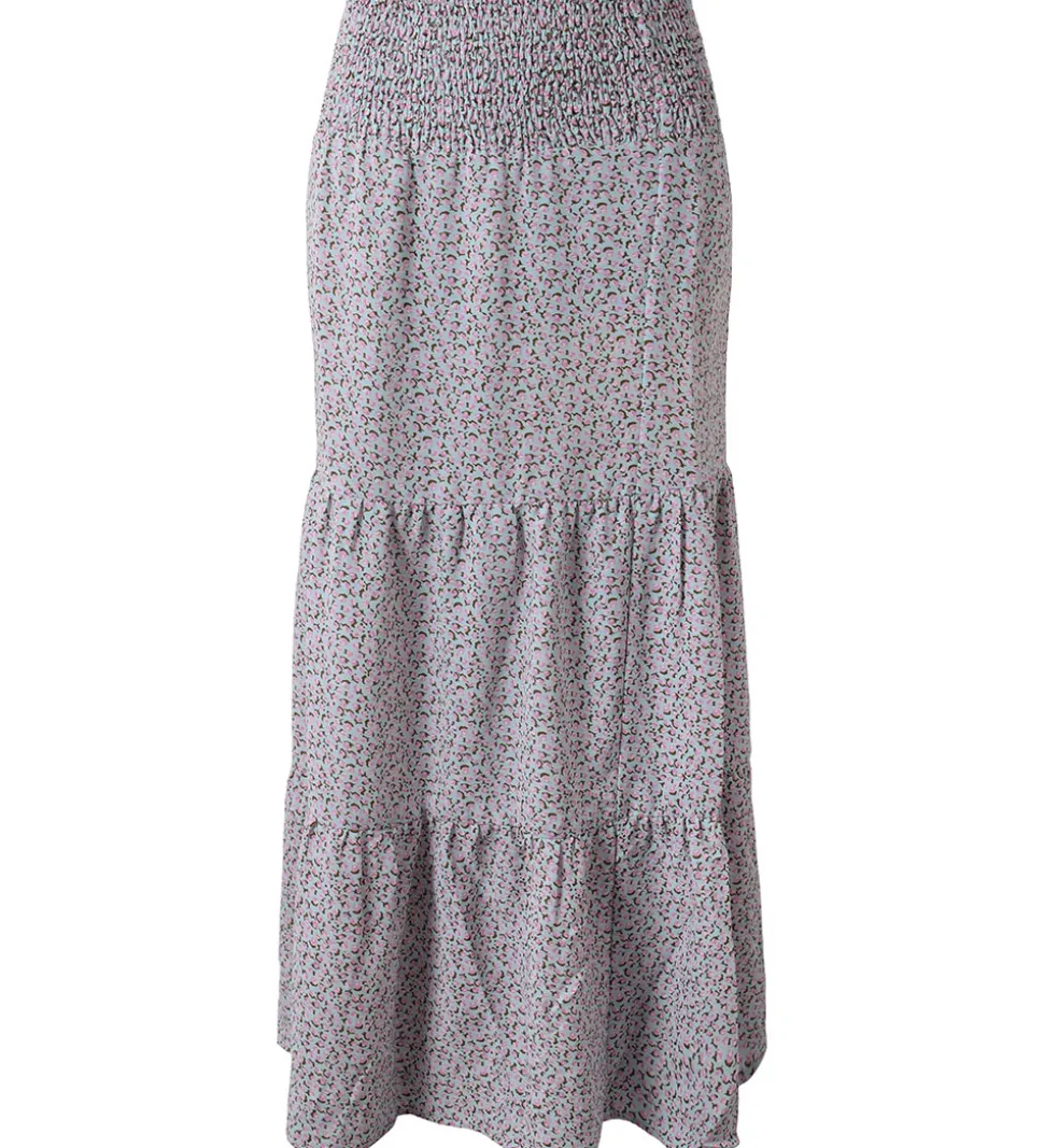 Hound Nederdel - Lyseblå/Rosa m. Blomster