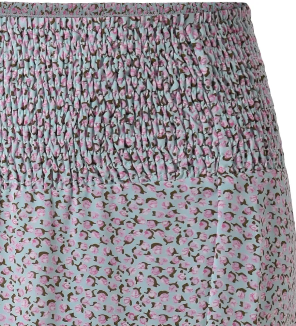 Hound Nederdel - Lyseblå/Rosa m. Blomster