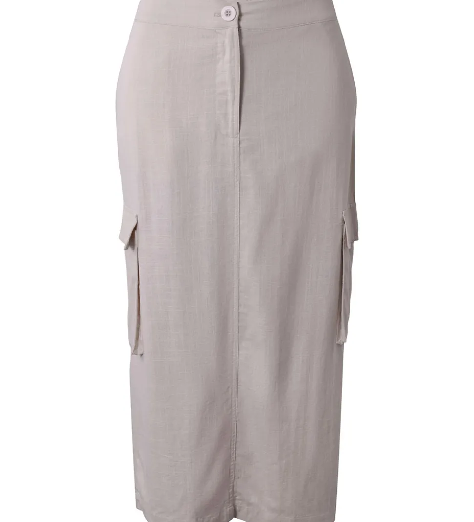 Hound Nederdel - Viskose/Hør - Bone White