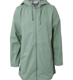 Hound Regnfrakke - PU - Støvet Grøn