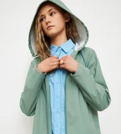 Hound Regnfrakke - PU - Støvet Grøn