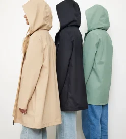 Hound Regnfrakke - PU - Støvet Grøn