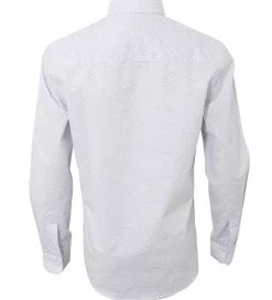 Hound Skjorte - All Over Print - Hvid m. Blå