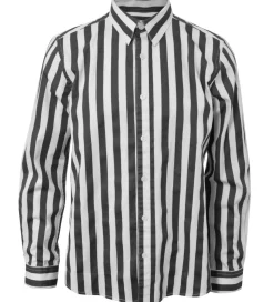 Hound Skjorte - Hvid/Sortstribet