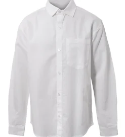 Hound Skjorte - Linen Blend - Hvid