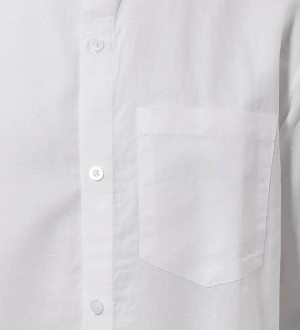 Hound Skjorte - Linen Blend - Hvid