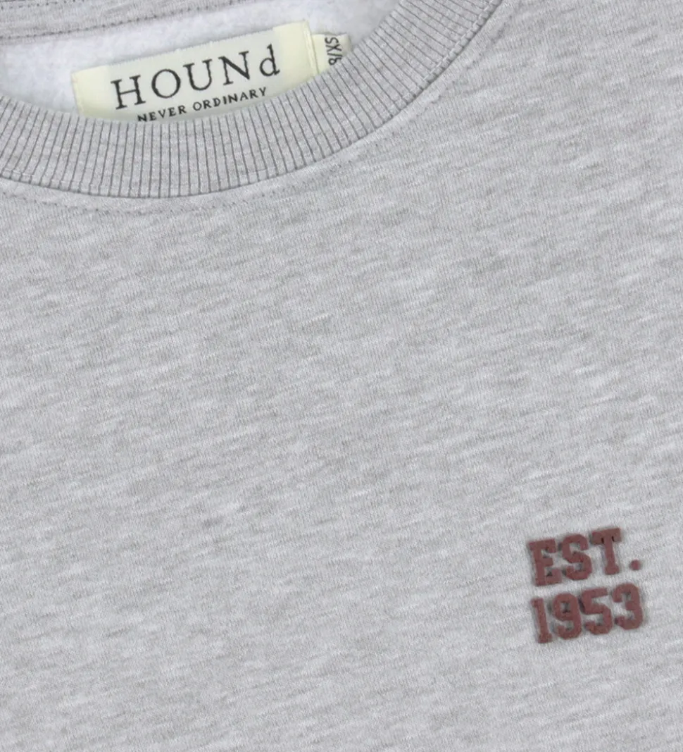 Hound Sweatshirt - Crew - Lys Grå Meleret