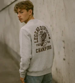 Hound Sweatshirt - Crew - Lys Grå Meleret