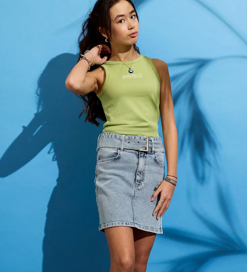 Hound Top - Rib - Pear m. Print