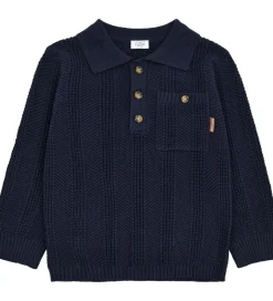 Hust and Claire Bluse - Strik - HCPelle Structure - More Navy