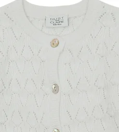 Hust and Claire Cardigan - Strik - Cilja - White m. Hulmønster