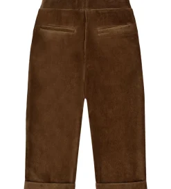 Hust and Claire Fløjlsbukser - HCGarry Ottoman - Brown stone