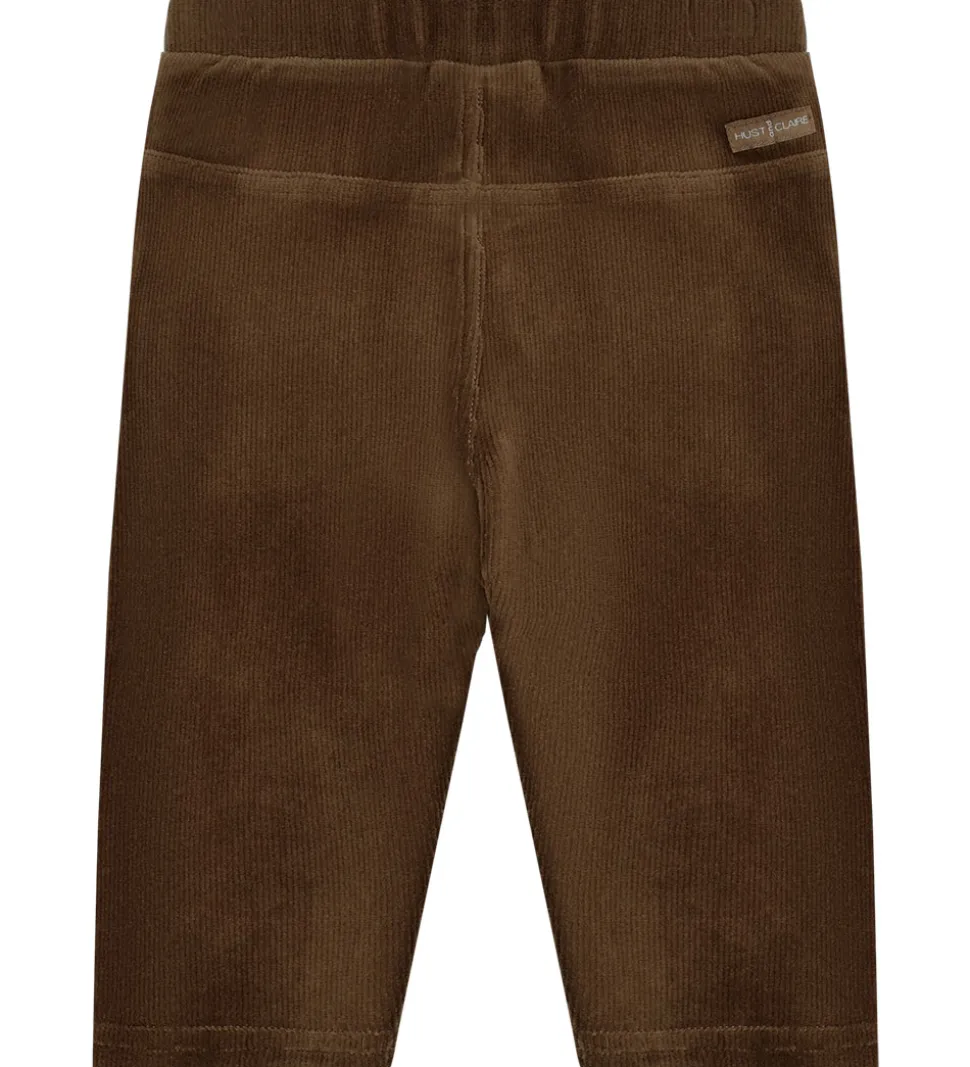 Hust and Claire Fløjlsbukser - HCGordon Ottoman - Brown stone