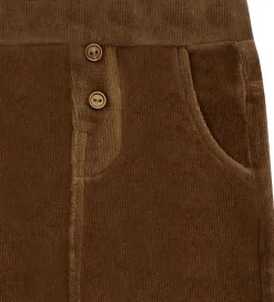 Hust and Claire Fløjlsbukser - HCGordon Ottoman - Brown stone