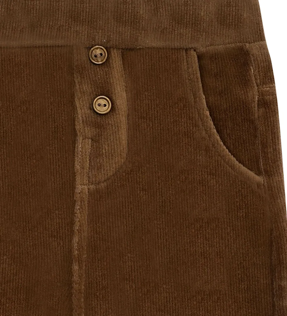 Hust and Claire Fløjlsbukser - HCGordon Ottoman - Brown stone