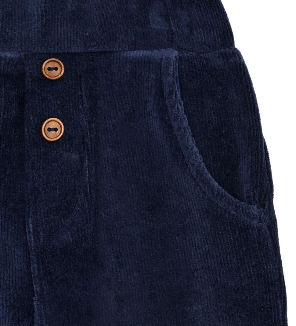 Hust and Claire Fløjlsbukser - HCGordon Ottoman - More Navy