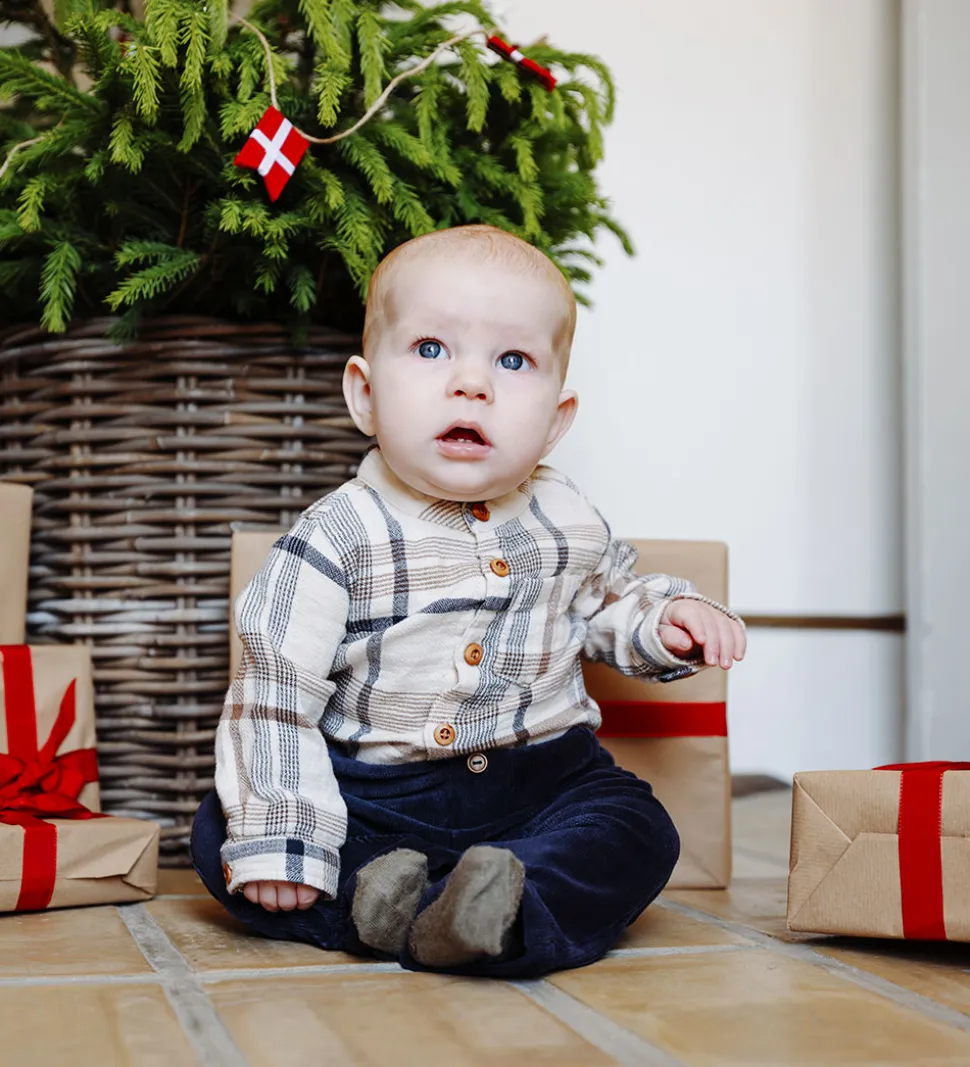 Hust and Claire Fløjlsbukser - HCGordon Ottoman - More Navy