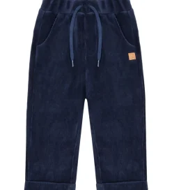 Hust and Claire Fløjlsbukser - HCGarry Ottoman - More Navy