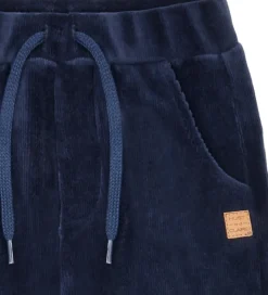 Hust and Claire Fløjlsbukser - HCGarry Ottoman - More Navy