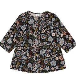 Hust and Claire Fløjlskjole - HCKaroline - Light Blue/Navy m. Bl