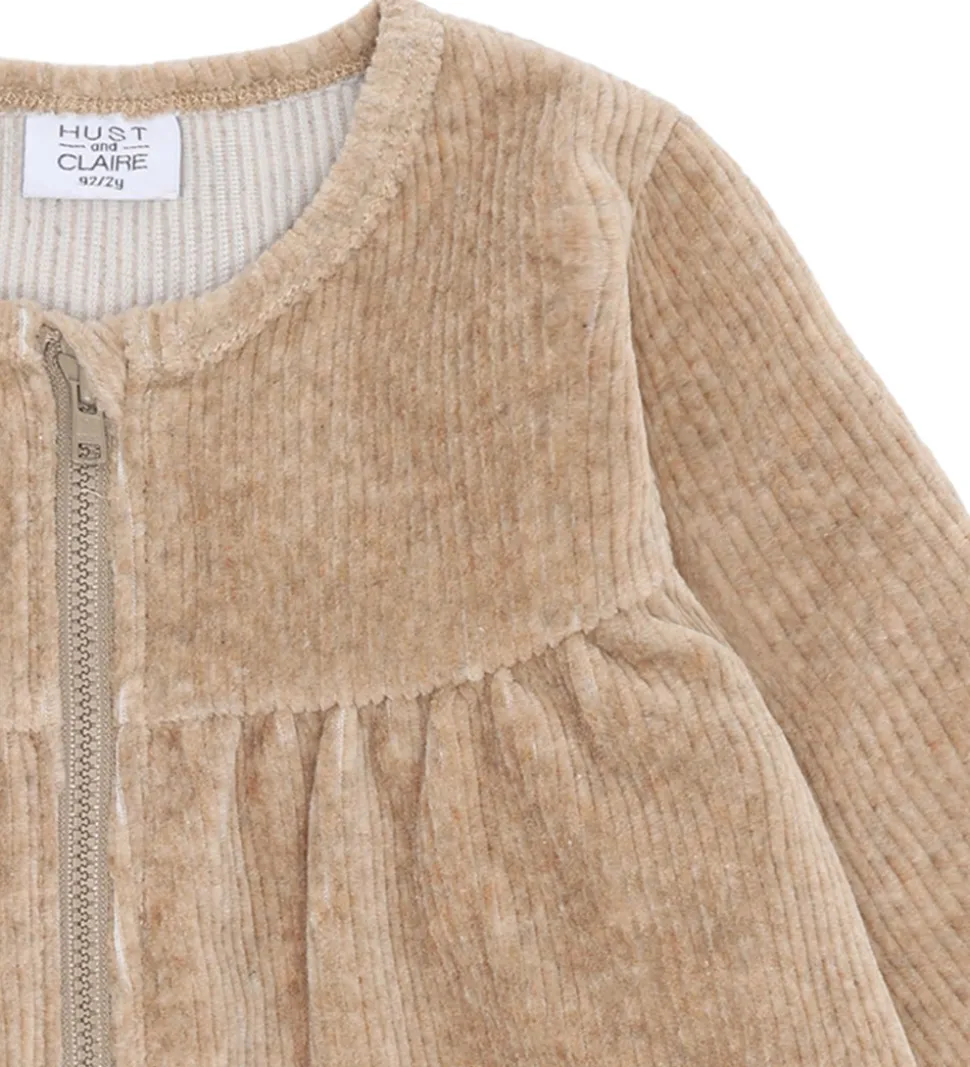 Hust and Claire Fløjlskjole - HCSicillia - Biscuit