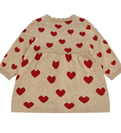 Hust and Claire Kjole - Strik - HCKristel - Biscuit m. Hjerter