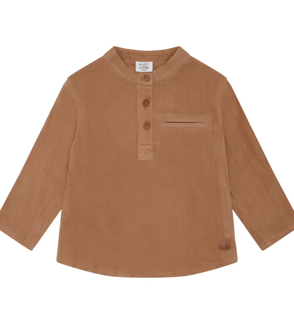 Hust and Claire Skjorte - Musselin - Rasser - Warm Sand