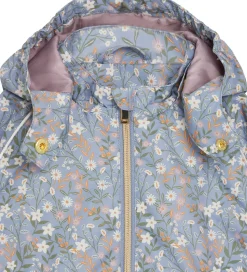 Hust and Claire Sommerjakke - HCObia - Blue Flint m. Blomster