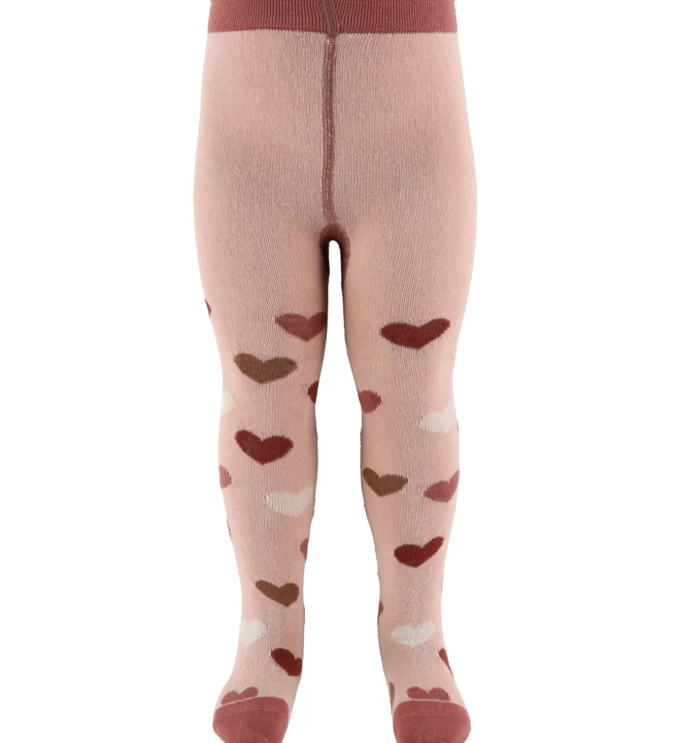 Hust and Claire Strømpebukser - HCFrankie - Adobe Rose m. Hjerte