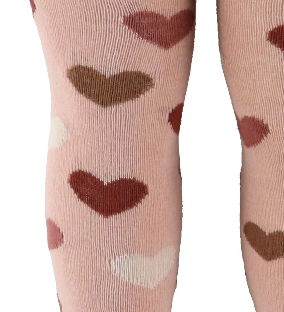 Hust and Claire Strømpebukser - HCFrankie - Adobe Rose m. Hjerte