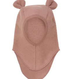 Huttelihut Elefanthue - Uldfleece - 1-lags - Burlwood m. Ører