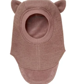 Huttelihut Elefanthue - Uld - 2-lags - Burlwood m. Ører