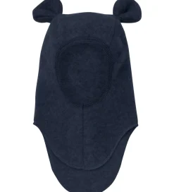 Huttelihut Elefanthue - Uldfleece - 1-lags - Navy m. Ører