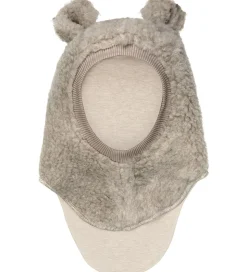 Huttelihut Elefanthue - Uld - Teddy - 2-lags - Camel Melange