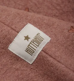 Huttelihut Elefanthue - Uld - 2-lags - Burlwood m. Hjerter