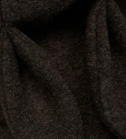 Huttelihut Elefanthue - Uld - 2-lags - Mørkebrunmeleret m. Ører