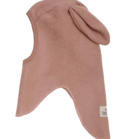 Huttelihut Elefanthue - Uldfleece - 1-lags - Burlwood m. Ører