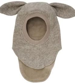 Huttelihut Elefanthue - Uld - 2-lags - Camel Melange m. Ører