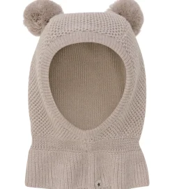 Huttelihut Elefanthue - Uld - 2-lags - Camel Melange m. Kvaster