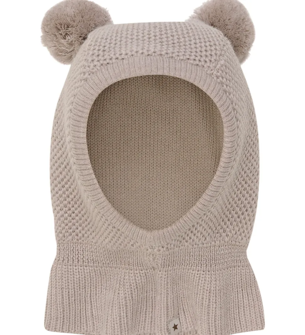 Huttelihut Elefanthue - Uld - 2-lags - Camel Melange m. Kvaster