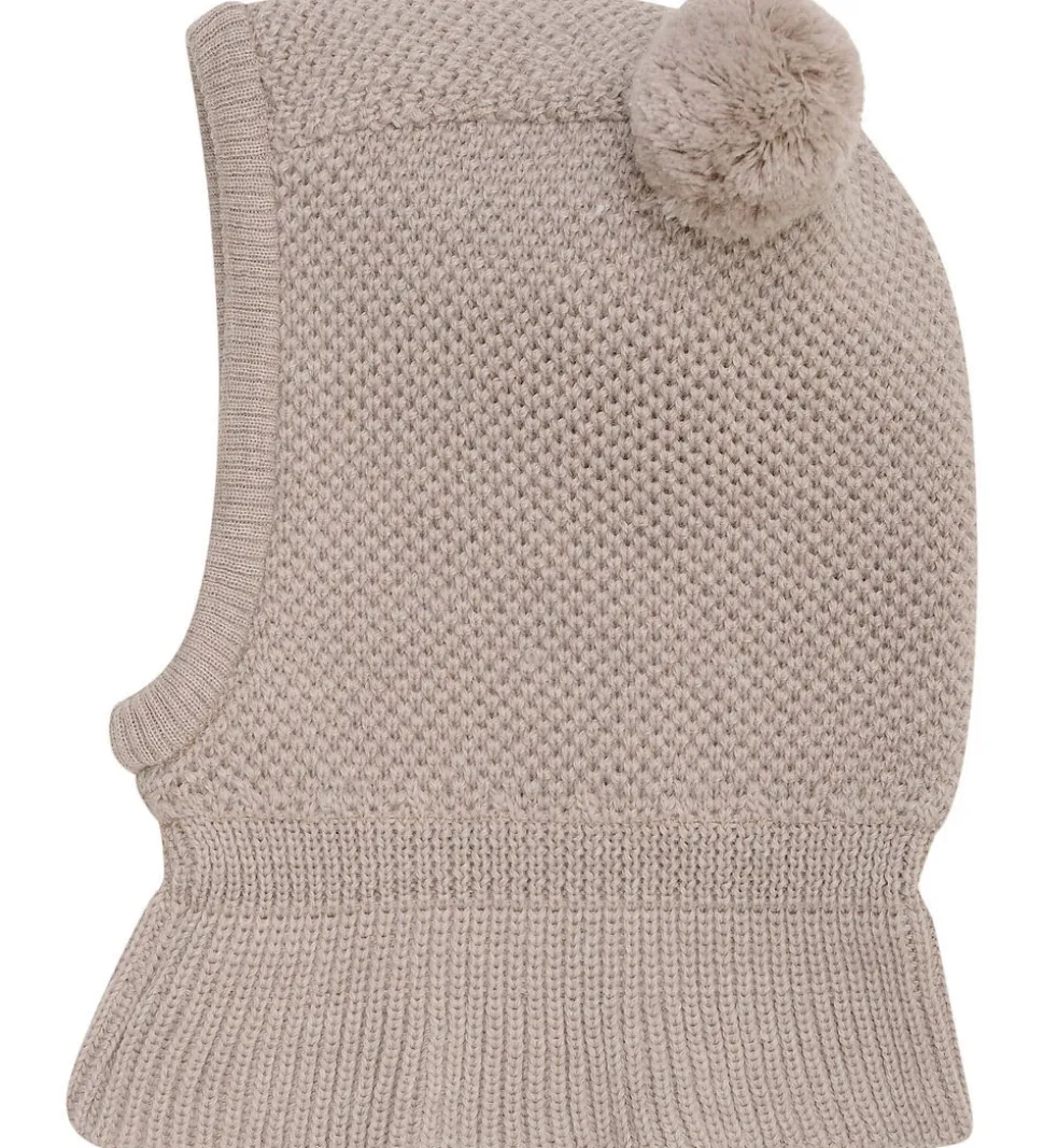 Huttelihut Elefanthue - Uld - 2-lags - Camel Melange m. Kvaster