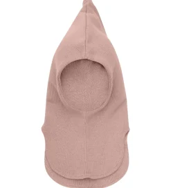 Huttelihut Elefanthue -2-lags - Uld - Strik - Mahogany Rose