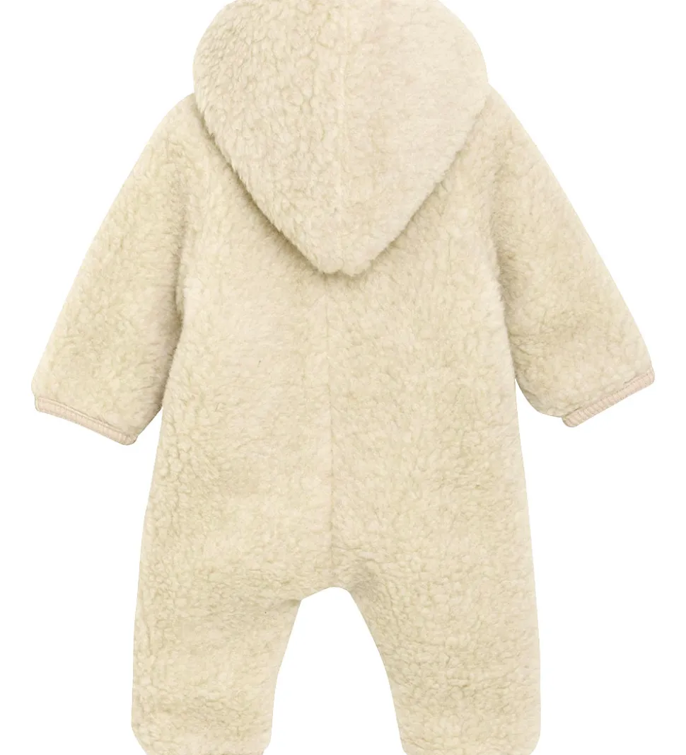 Huttelihut Køredragt - Uldfleece - Teddy - Cement