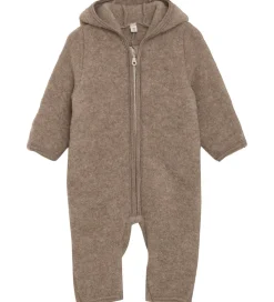 Huttelihut Køredragt - Uldfleece - Savannah Melange m. Ører